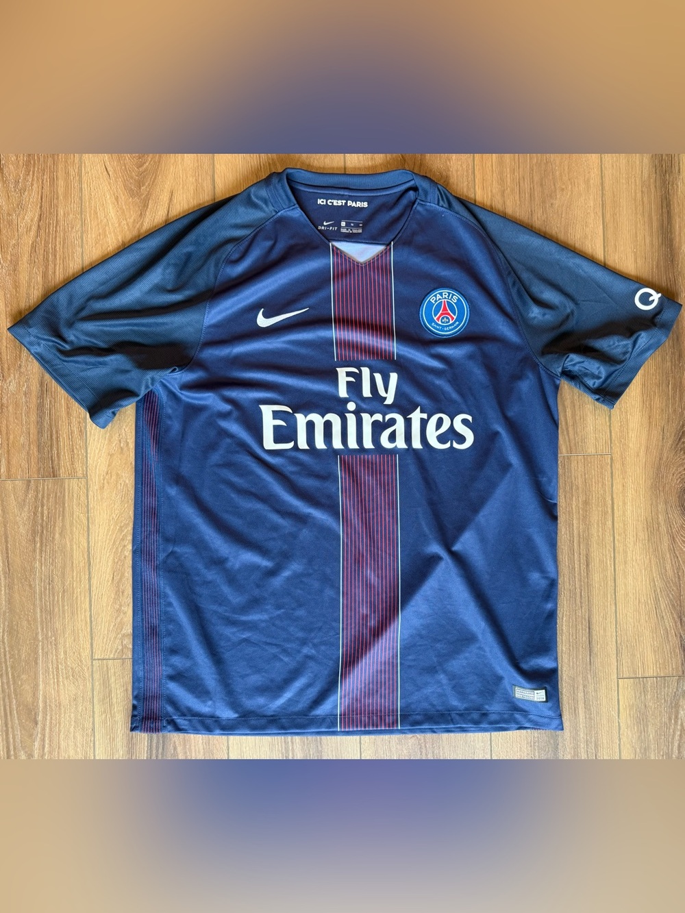 Paris Saint Germain PSG Jersey 2016 2017 Sz XL Shirt Nike 776929-410